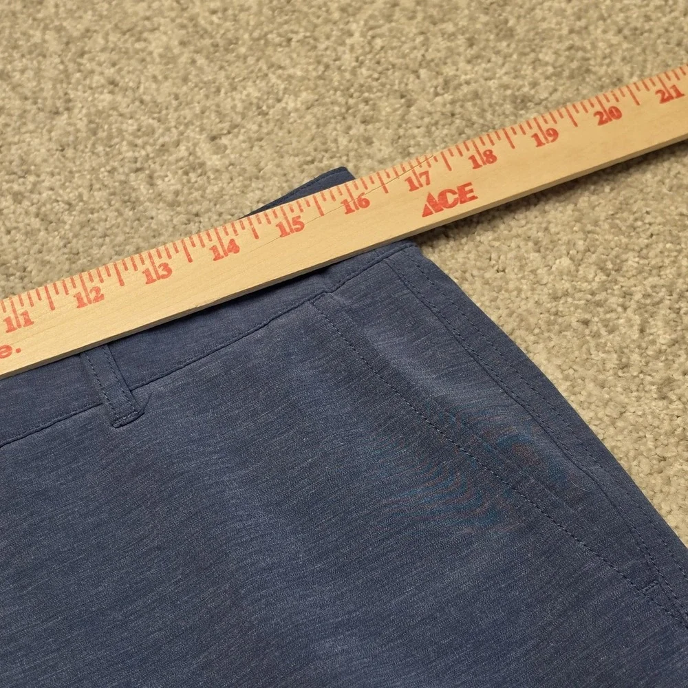 Faherty Shorts Mens 31 Blue All Day Drawstring Hybrid Chino Beach Performance 8